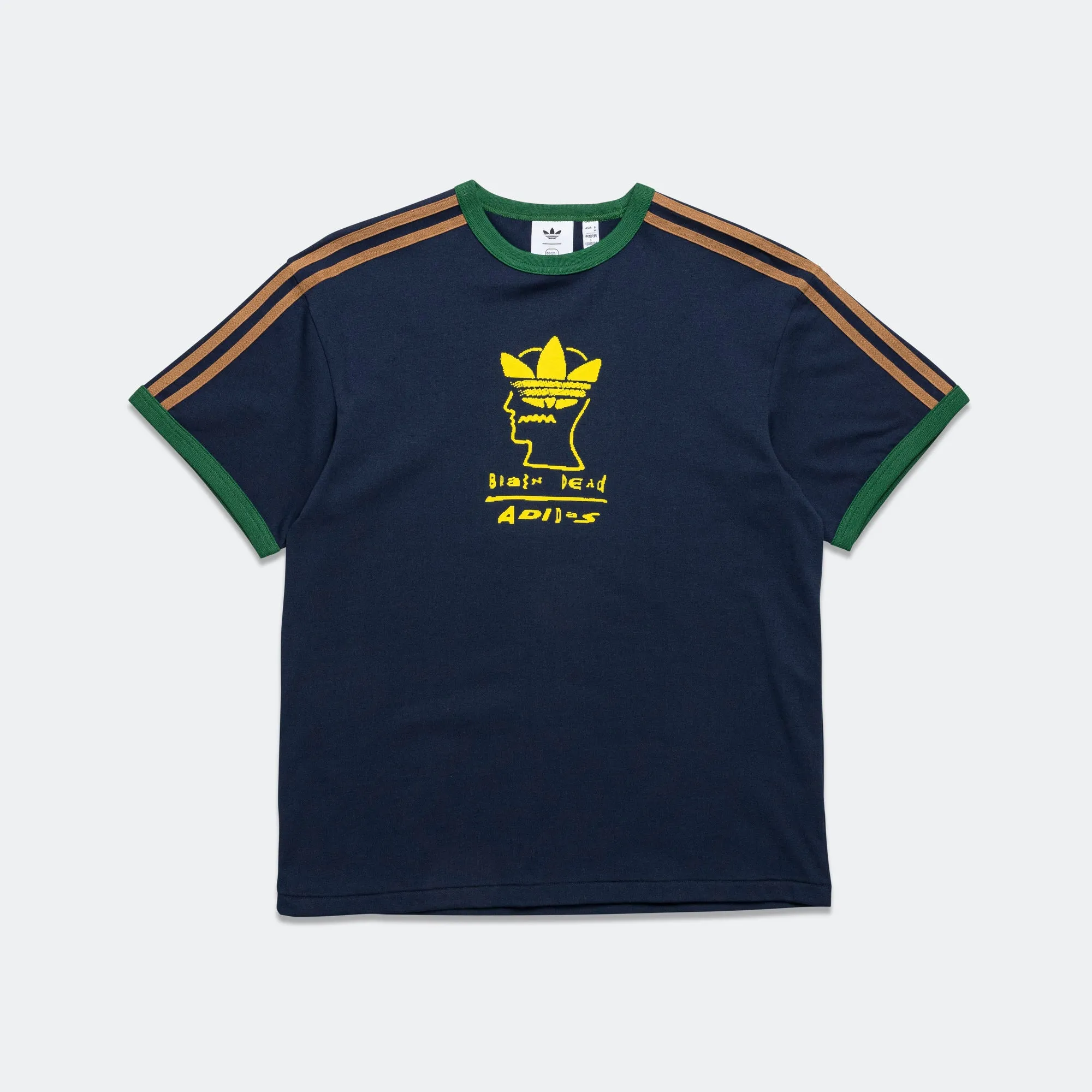 Adidas Kleidung T-Shirt x Brain Dead - College-Navy