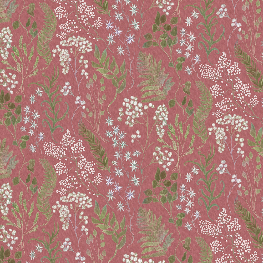 Aileana Printed Cotton Fabric (By The Metre) Rose elegant table cloth  