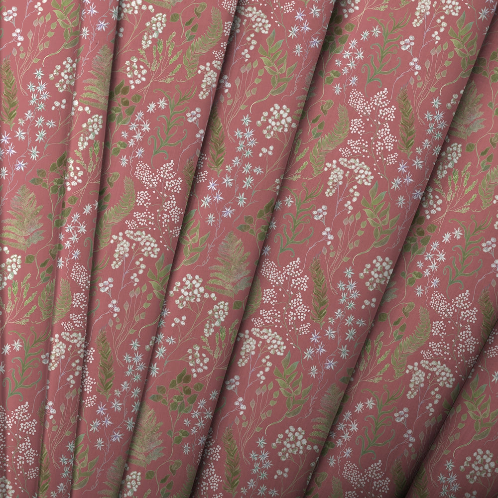 Aileana Printed Cotton Fabric (By The Metre) Rose