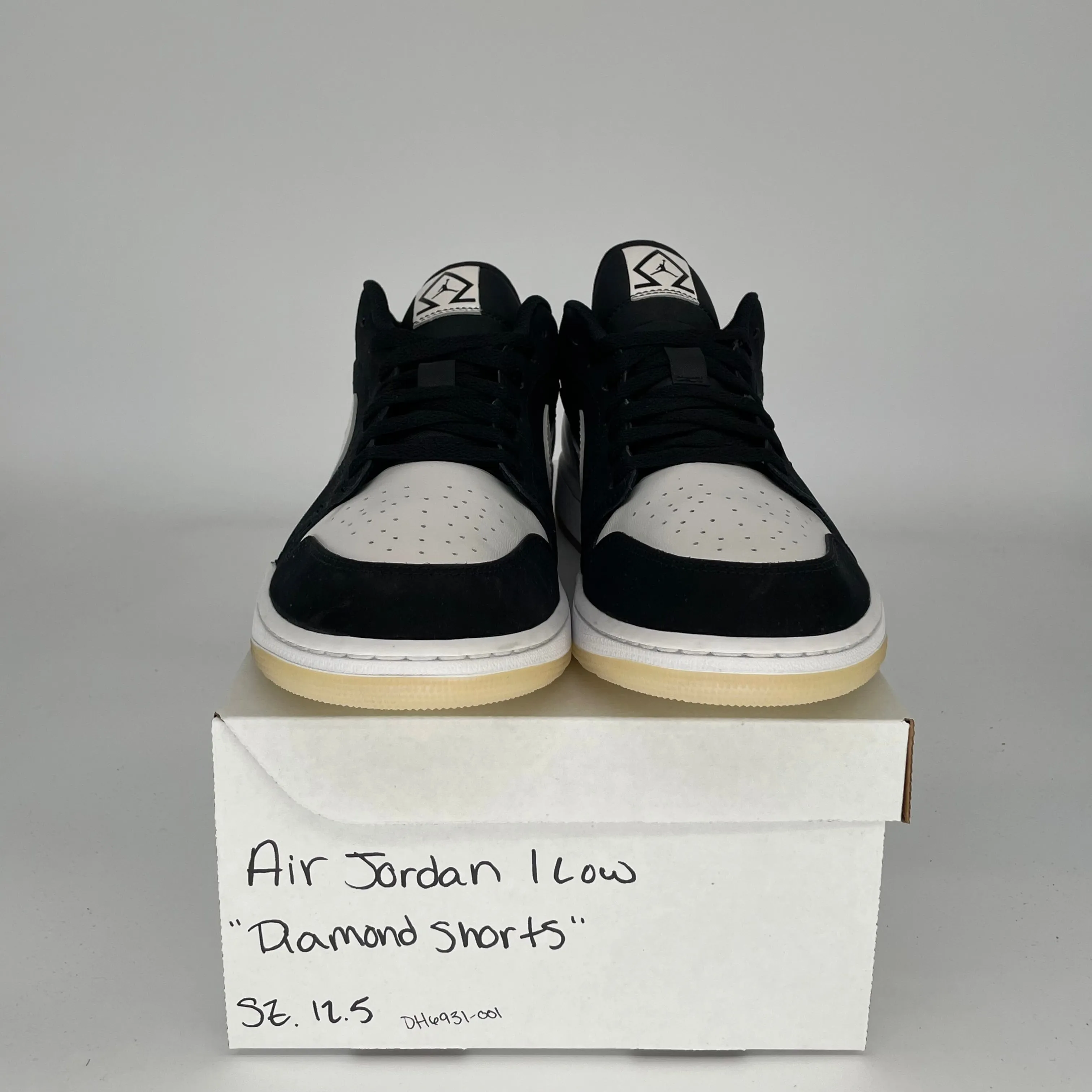 AIR JORDAN 1 LOW DIAMOND SHORTS GRÖSSE 12.5 DH6931-001