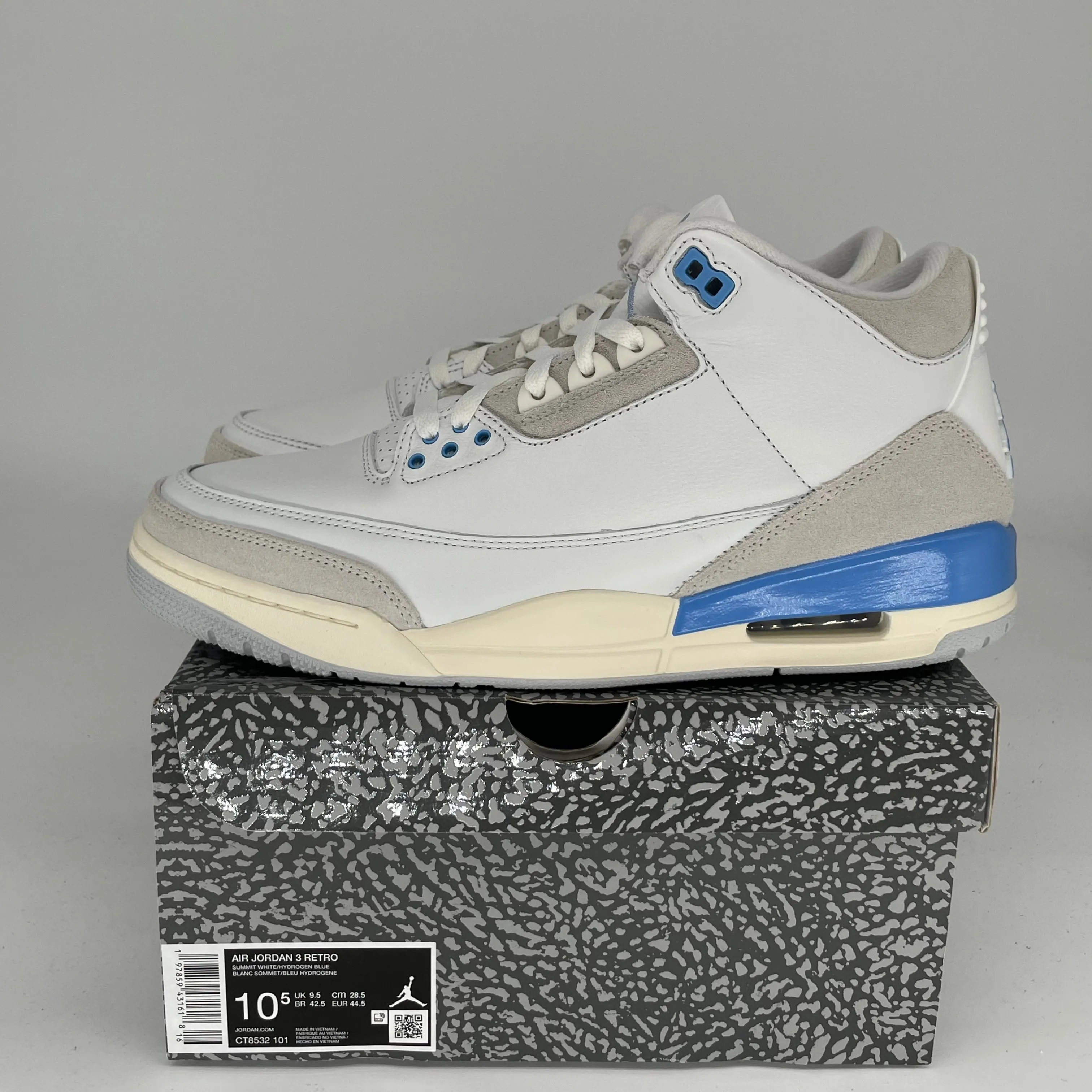 AIR JORDAN 3 GLÜCKS SHORTS GRÖßE 10.5 CT8532-101
