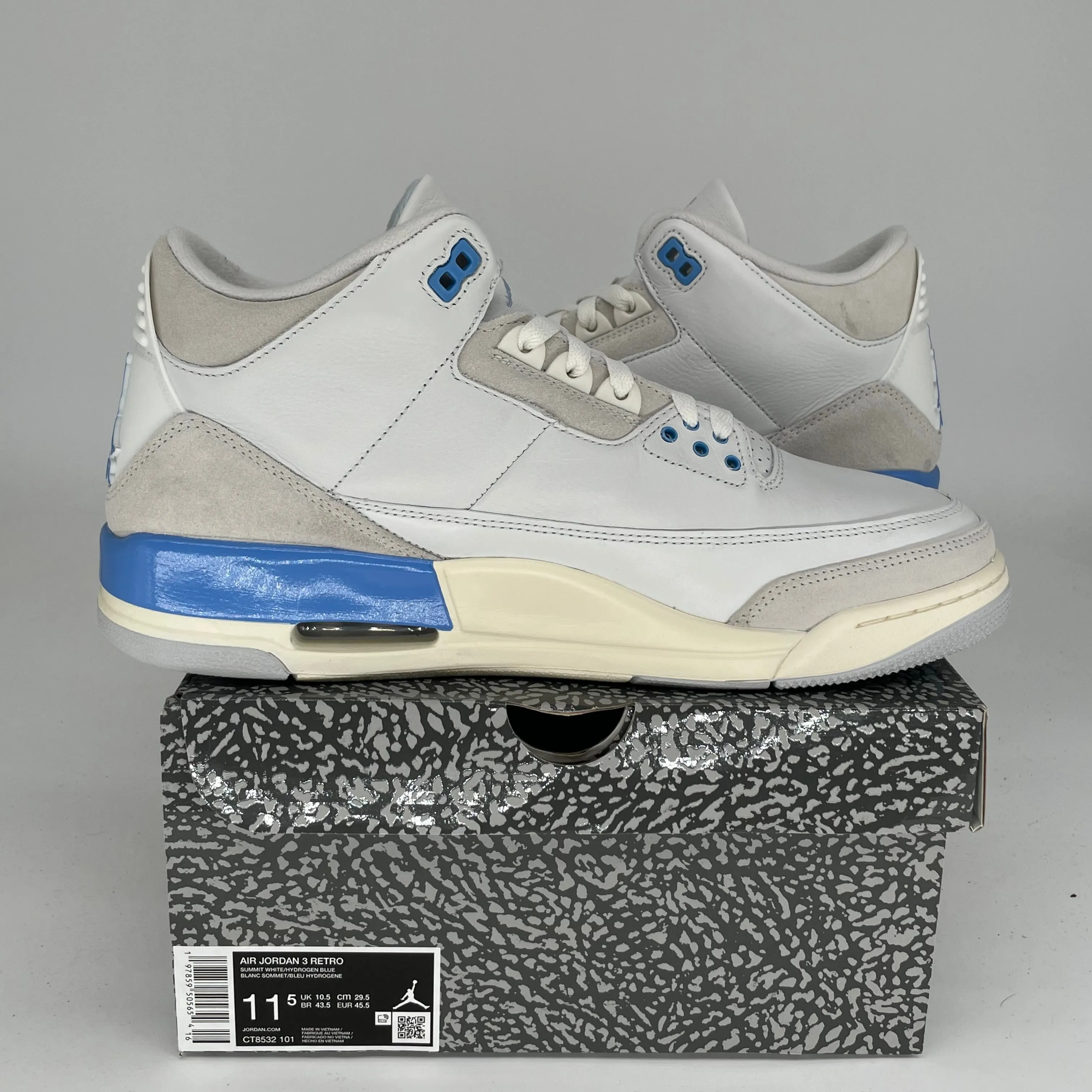 AIR JORDAN 3 GLÜCKS SHORTS GRÖßE 11.5 CT8532-101