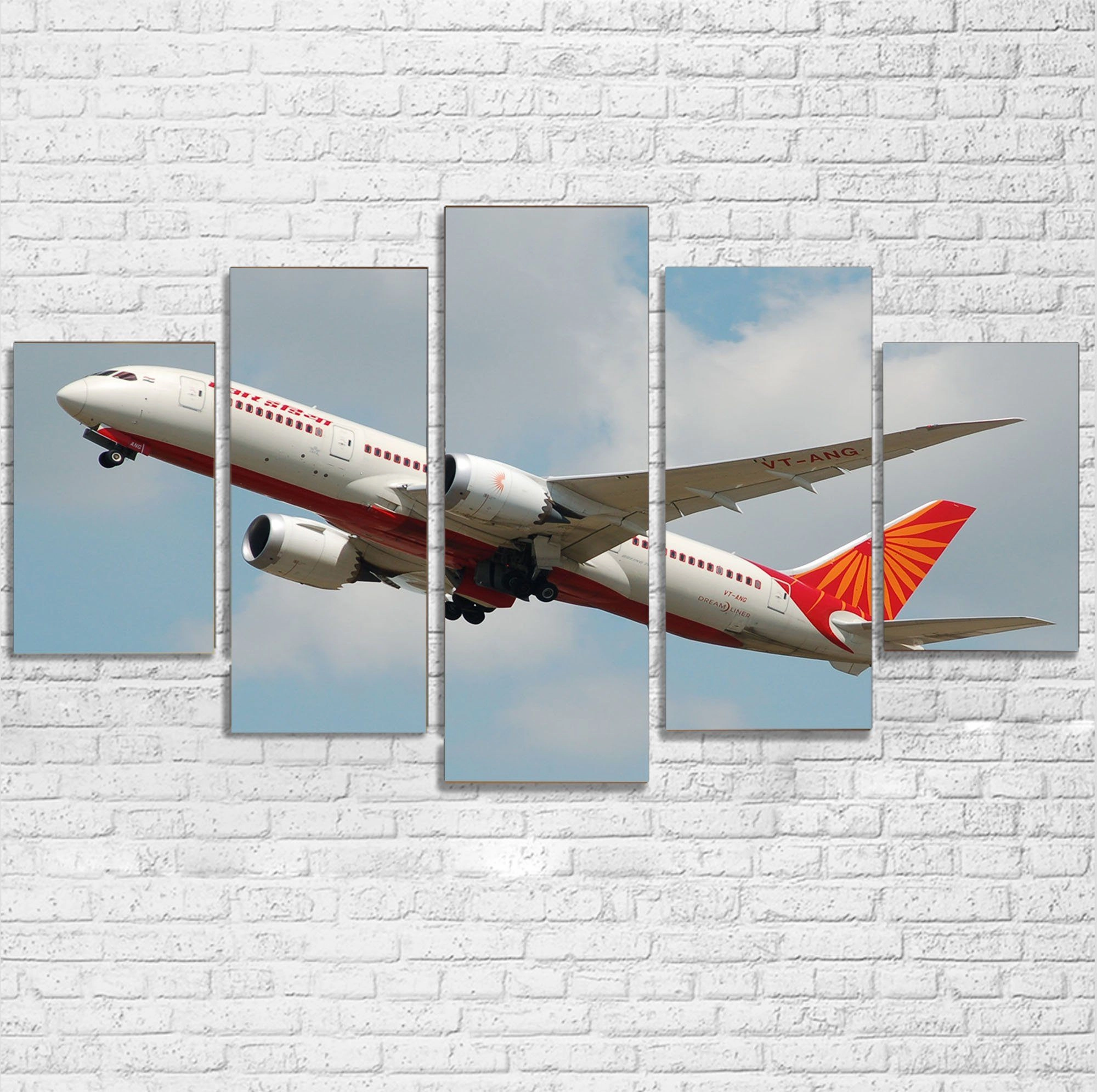 Air India's Boeing 787 Printed Multiple Canvas Poster canvas mural art