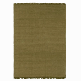 Akari Olive minimalist everyday rug