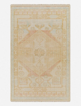 Alexa Hand-Knotted Wool-Blend Rug trendy fashion rug