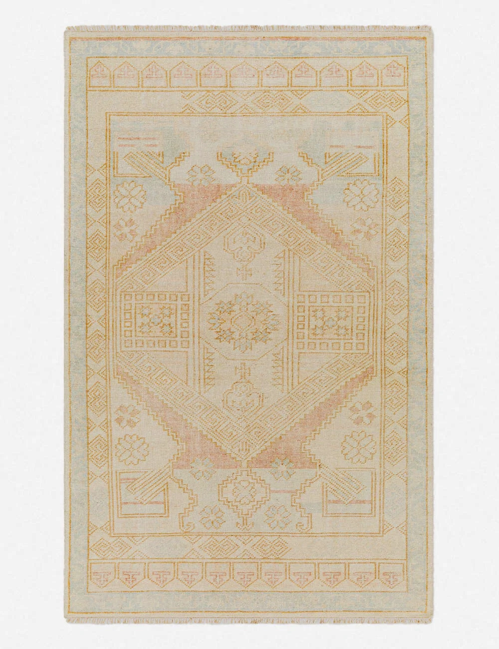 Alexa Hand-Knotted Wool-Blend Rug trendy fashion rug