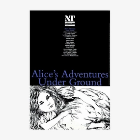 Alice's Adventures Under Ground 1994 Print vintage woodcut wallpaper