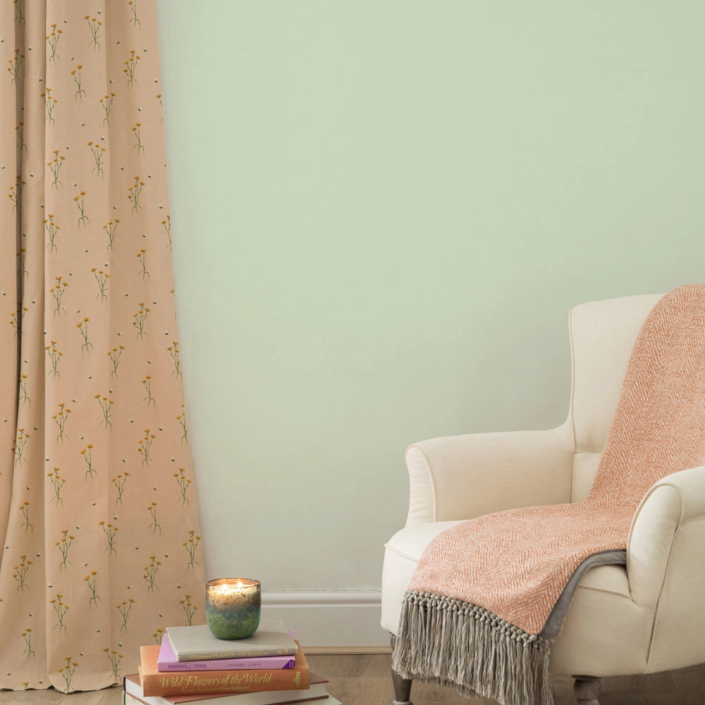 Allimore Printed Cotton Fabric (By The Metre) Apricot