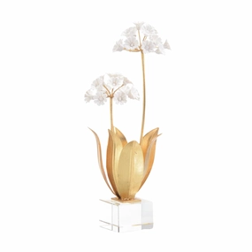 Allium Moly In Porcelain home display ornament