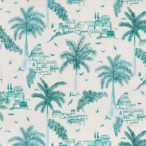 Altea Printed Cotton Fabric (By The Metre) Seamist elegant table cloth  