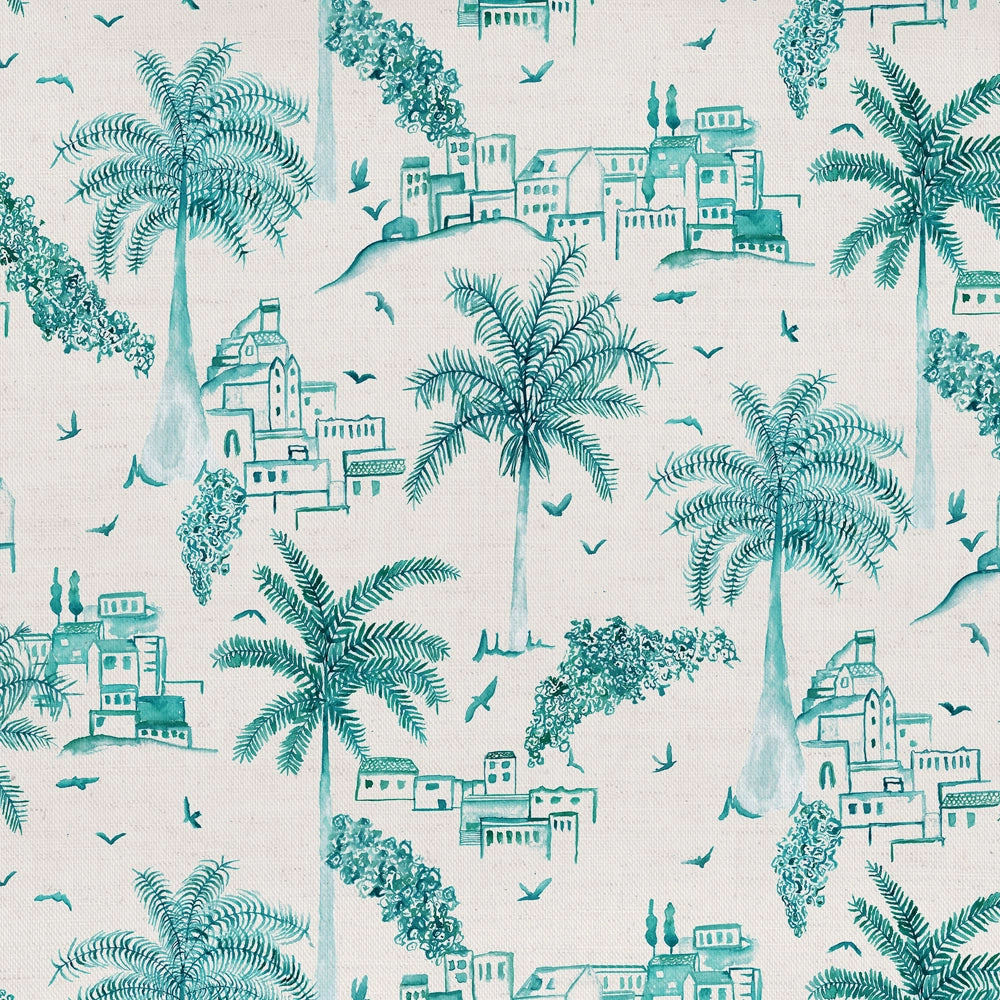 Altea Printed Cotton Fabric (By The Metre) Seamist elegant table cloth  