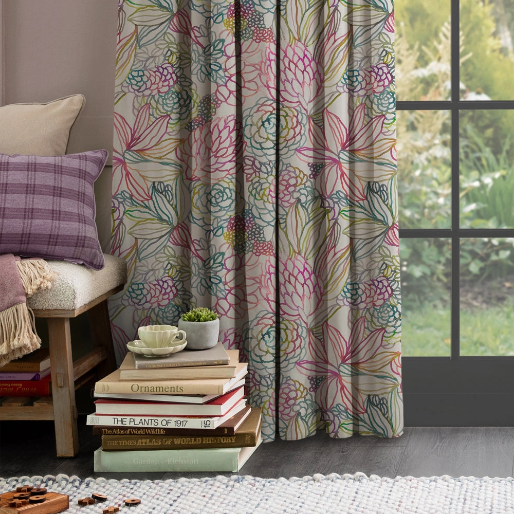 Althorp Printed Cotton Fabric (By The Metre) Sorbet Cream