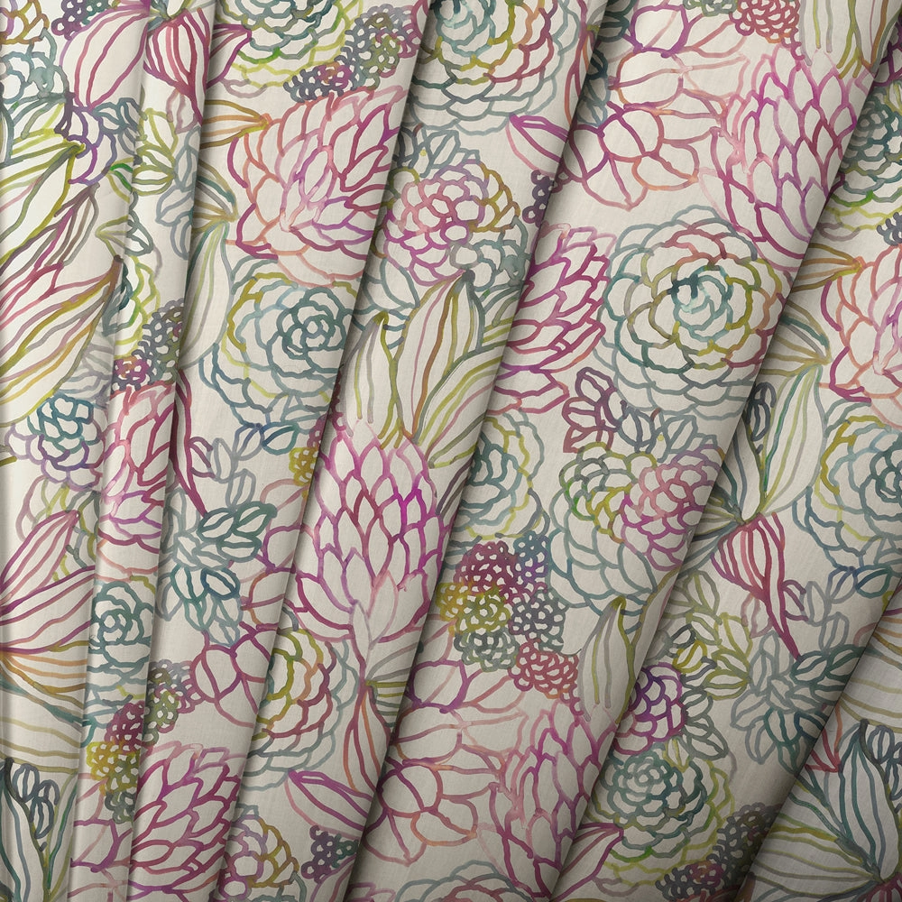 Althorp Printed Cotton Fabric (By The Metre) Sorbet