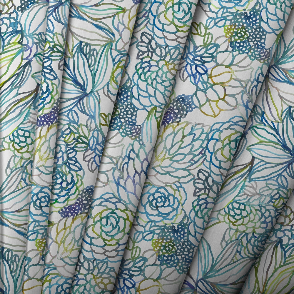 Althorp Printed Made to Measure Curtains Capri