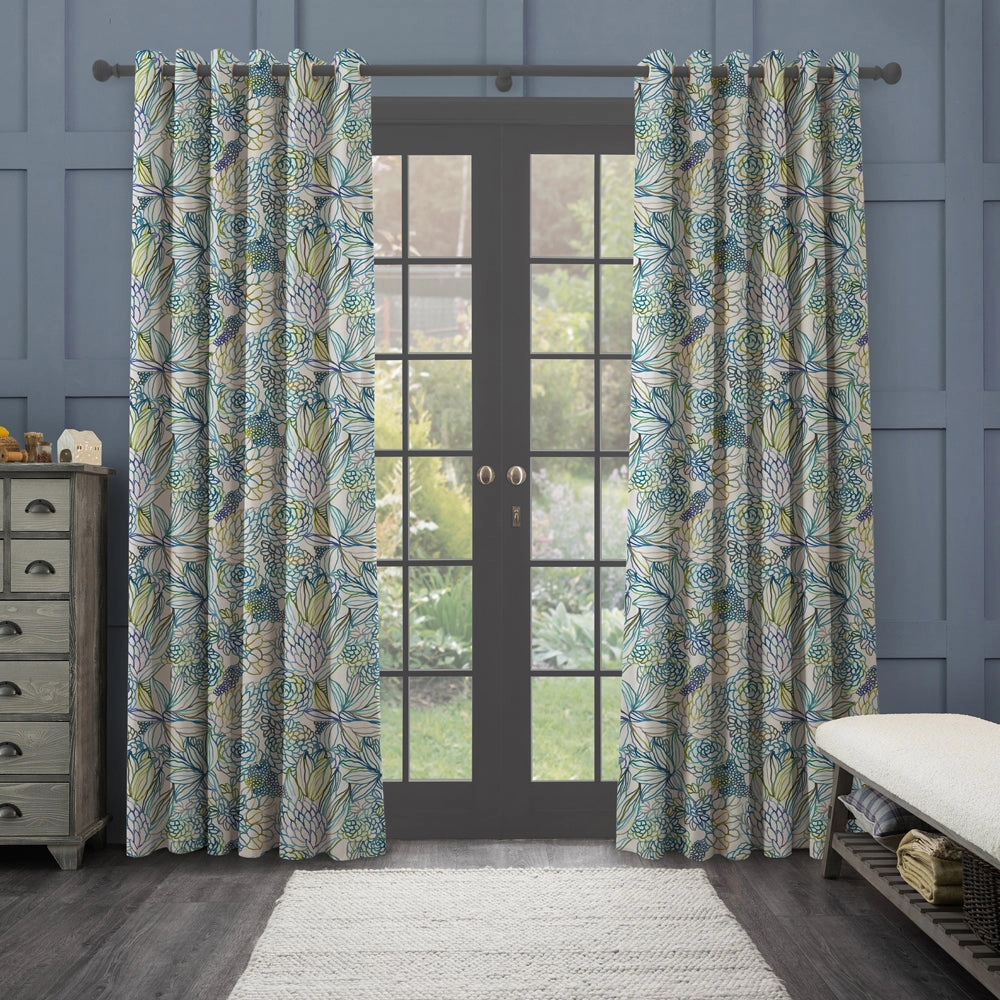 Althorp Printed Made to Measure Curtains Capri