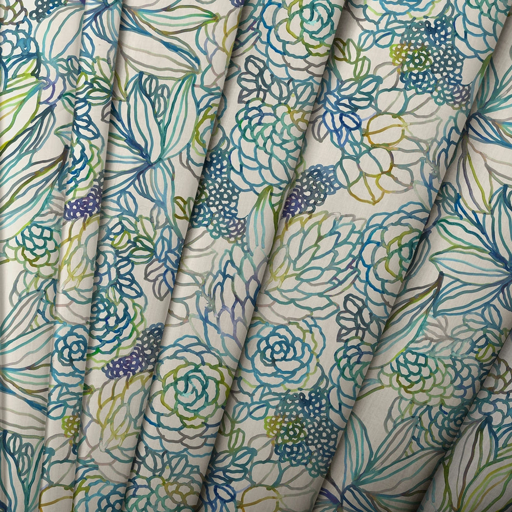 Althorp Printed Made to Measure Curtains Capri/Linen