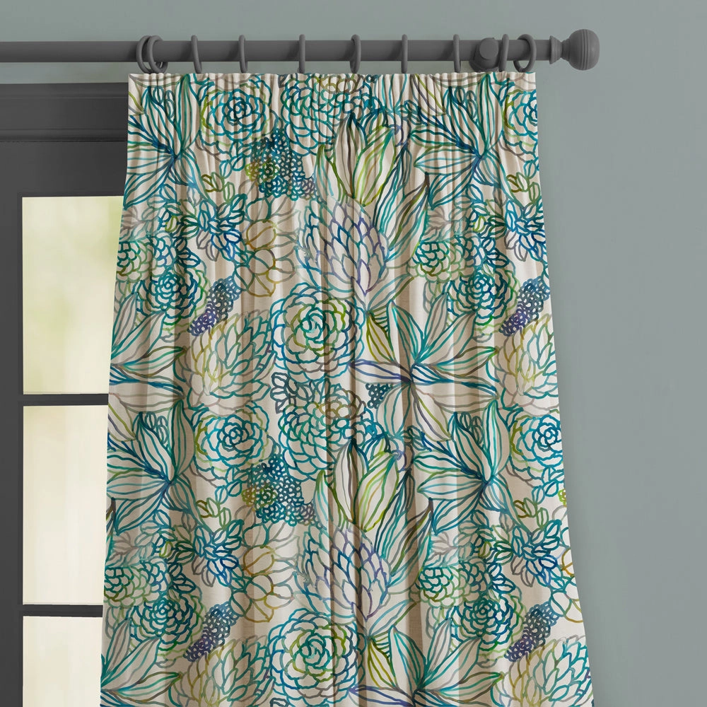 Althorp Printed Made to Measure Curtains Capri/Linen