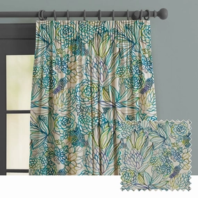 Althorp Printed Made to Measure Curtains Capri/Linen patterned fashion rug  