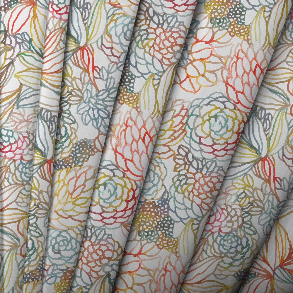 Althorp Printed Made to Measure Curtains Cinnamon