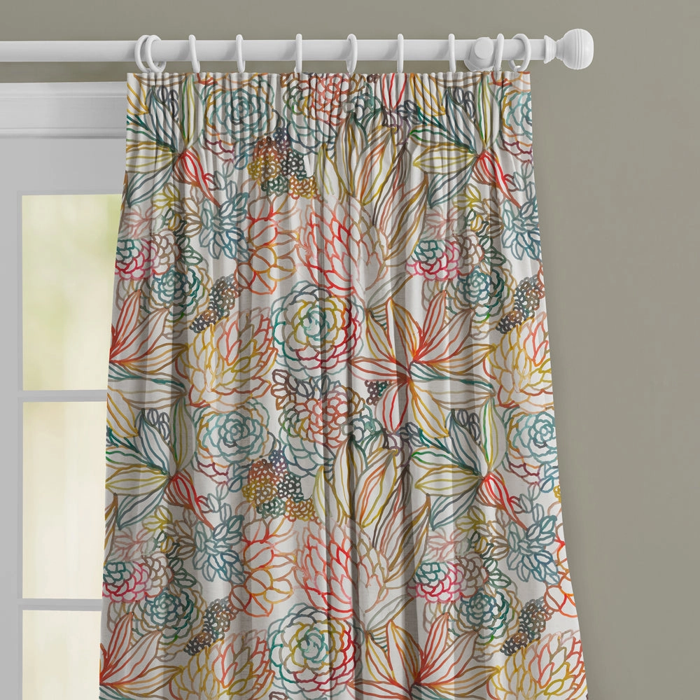 Althorp Printed Made to Measure Curtains Cinnamon