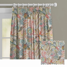 Althorp Printed Made to Measure Curtains Cinnamon patterned fashion rug  