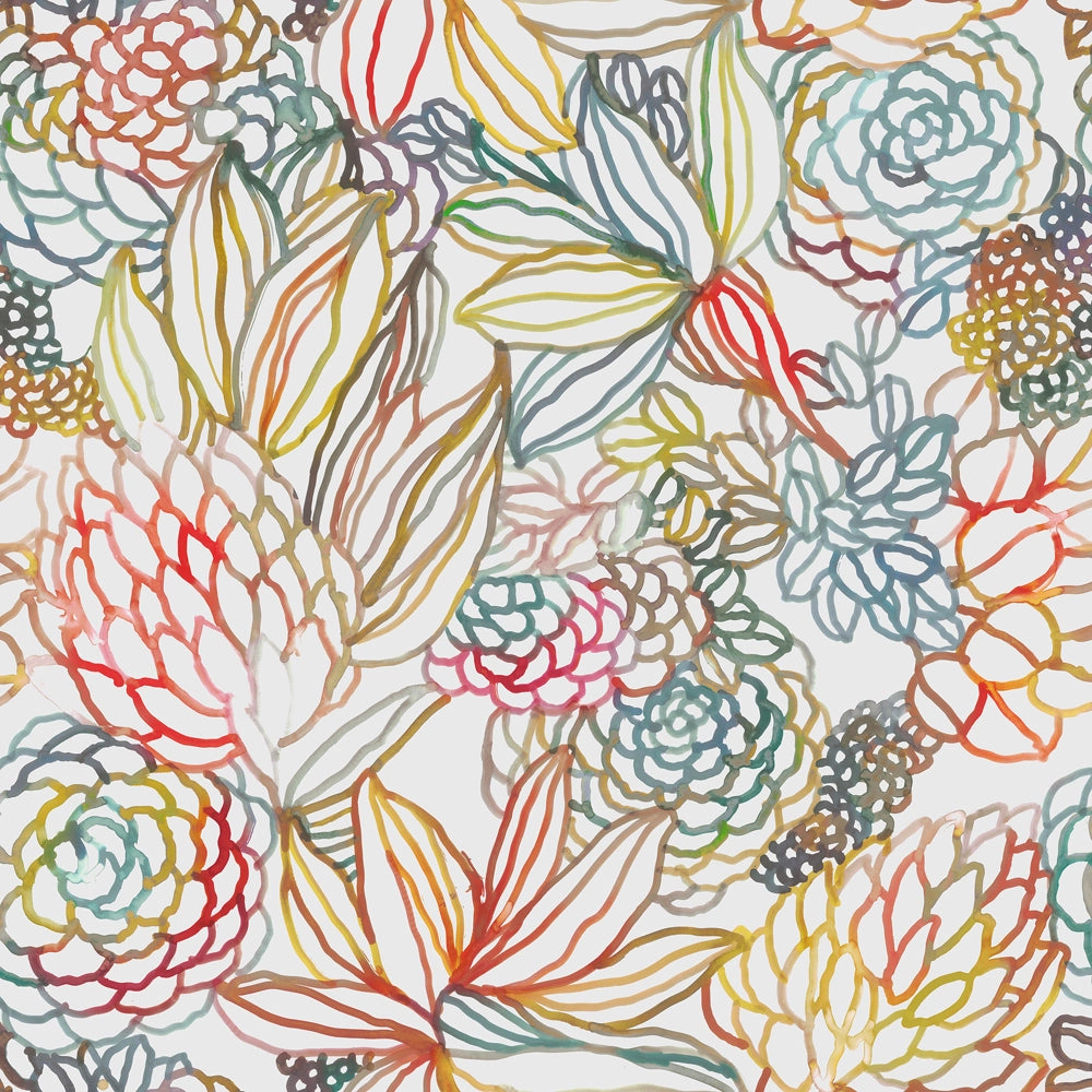 Althorp Printed Made to Measure Curtains Cinnamon/Linen
