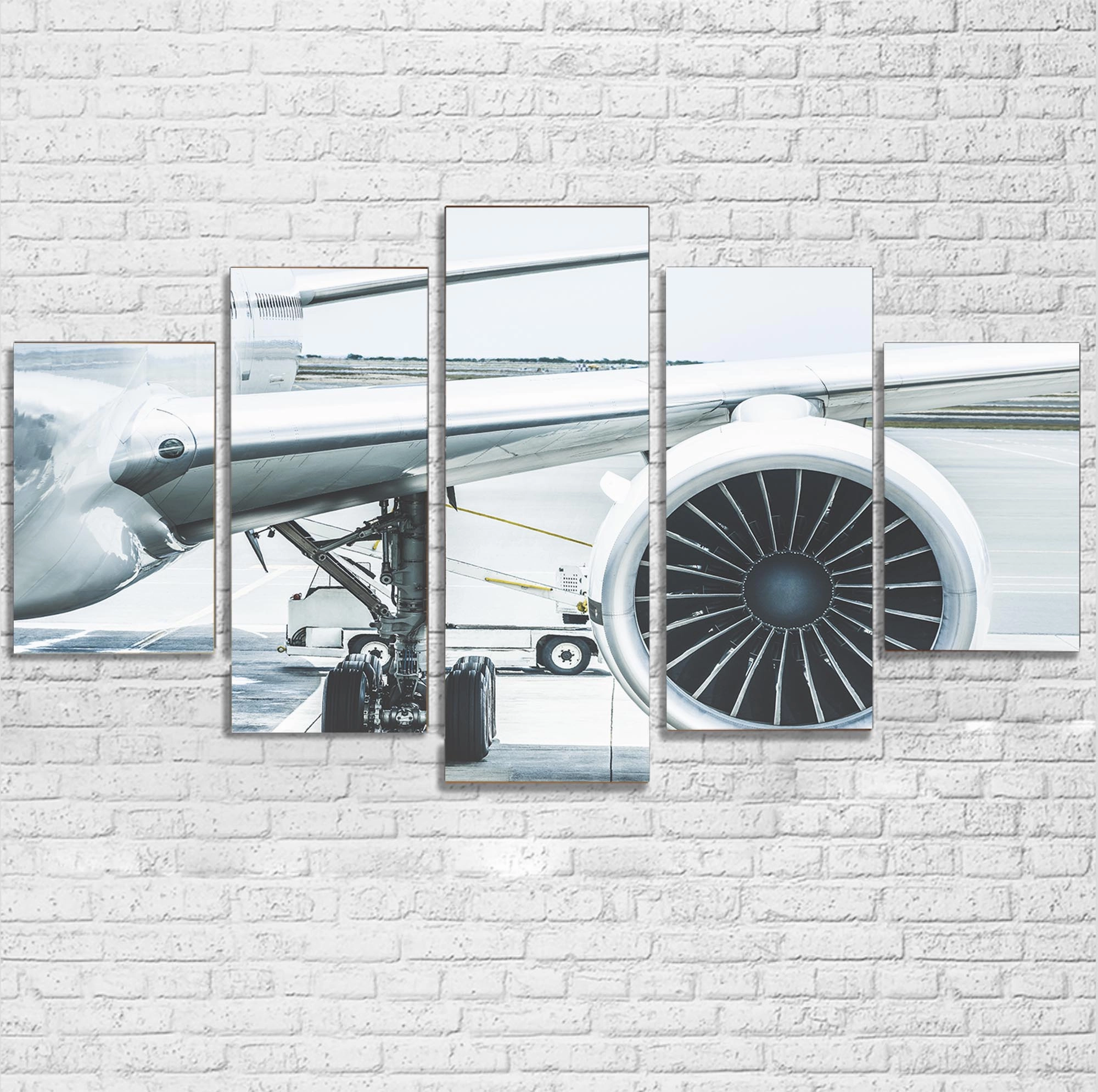 Amazing Aircraft & Engine Printed Multiple Canvas Poster canvas mural art