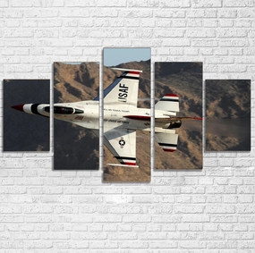 Amazing Show by Fighter Jet 16 Printed Multiple Canvas Poster canvas mural art