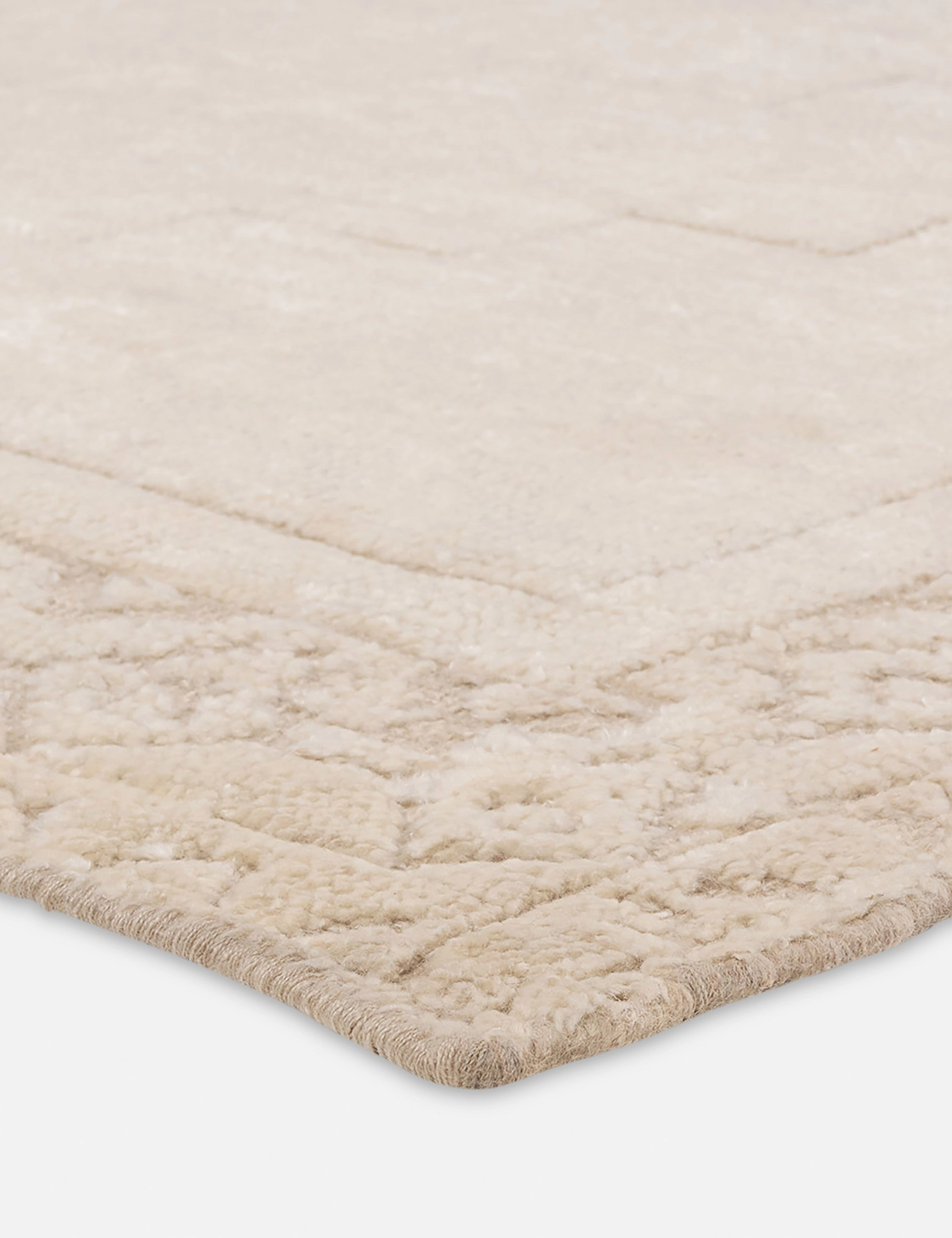 Ansa Hand-Knotted Wool-Blend Moroccan-Style Rug