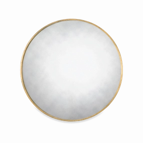 Antiqued Round Wall Mirror elegant wall decor