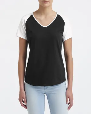Anvil 6770VL Damen Tri-Blend Raglan T-Shirt