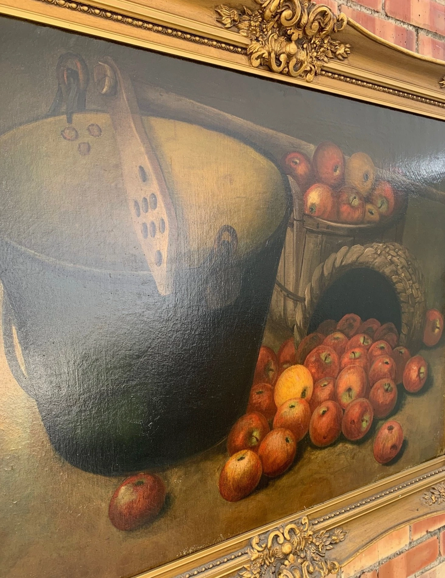 APPLE STILL LIFE OIL PAINTING BY JAY SCHUMACKER