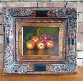 APPLES AND GRAPES STILL LIFE OIL PAINTING classic mural painting