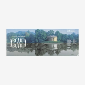Arcadia 1993 Print vintage woodcut wallpaper