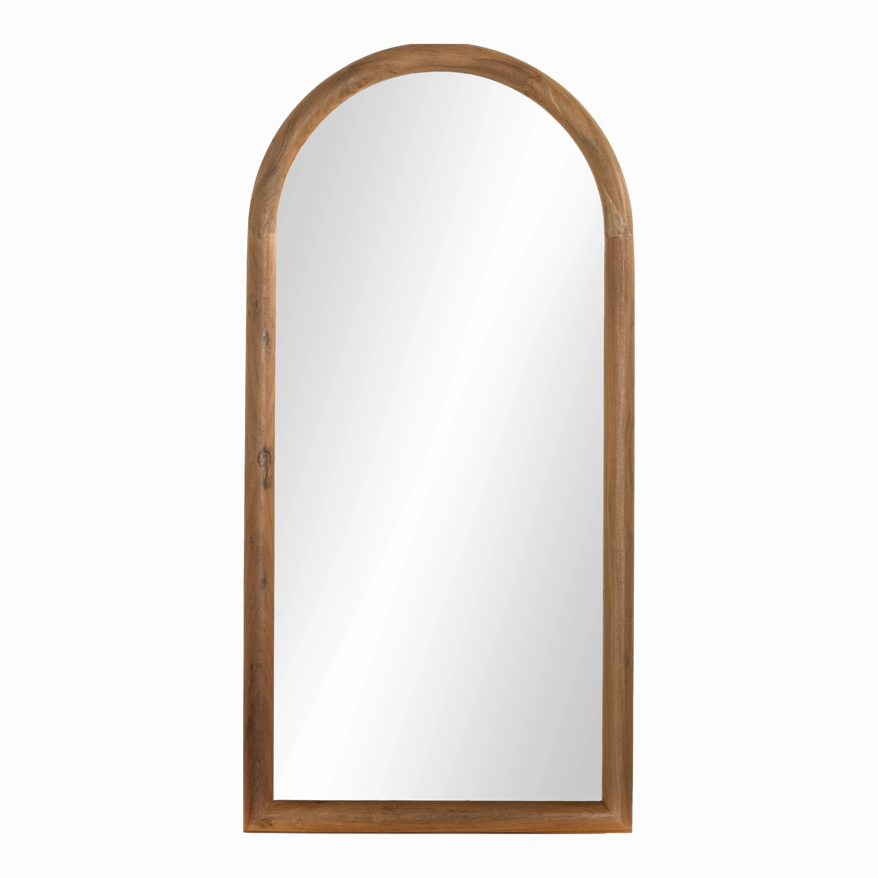 Arched Acacia Floor Mirror elegant wall decor