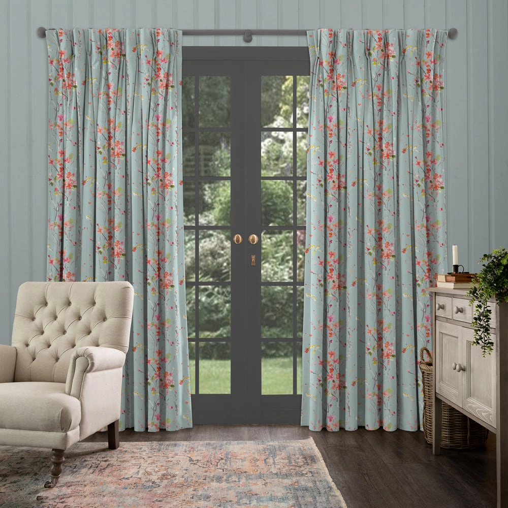 Armathwaite Linen Printed Made to Measure Curtains Russett