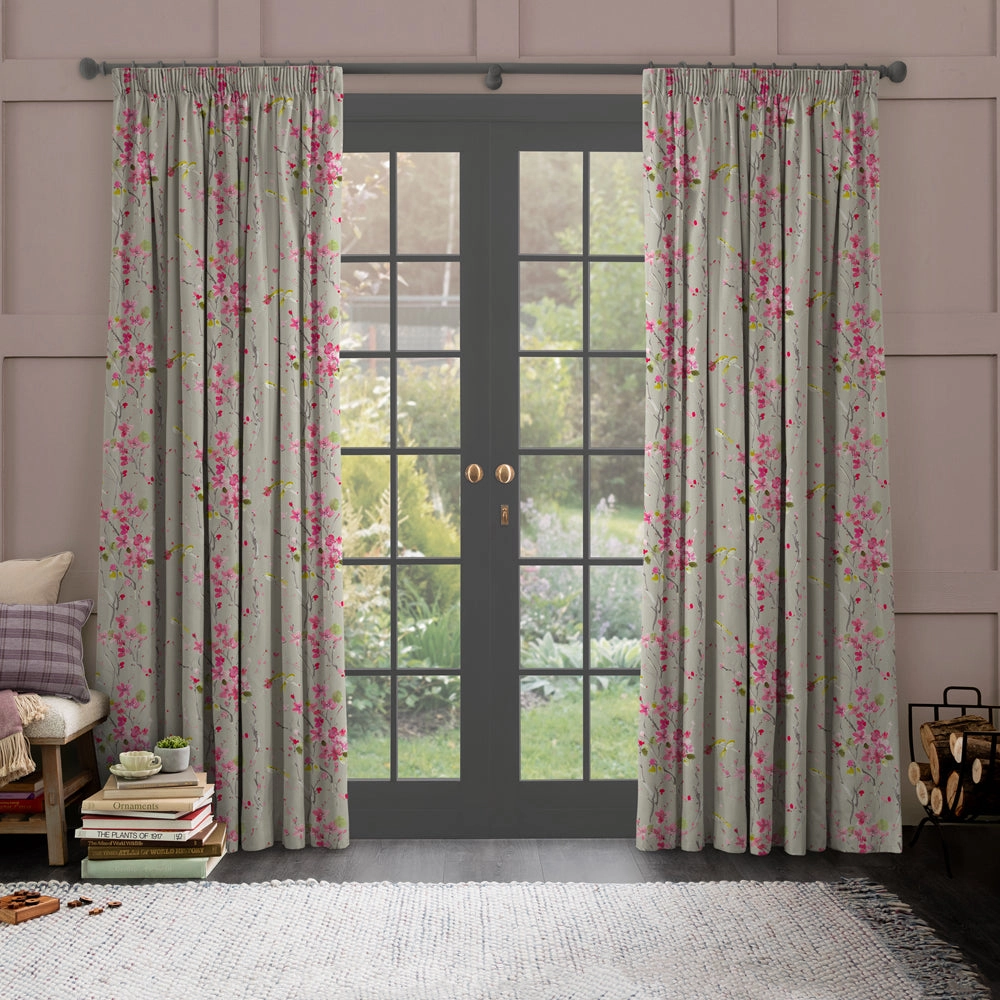 Armathwaite Linen Printed Made to Measure Curtains Sand