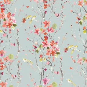 Armathwaite Printed Cotton Fabric (By The Metre) Russett elegant table cloth  