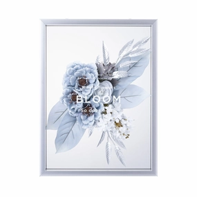 Art Flower Art Board  Blue framed wall decor