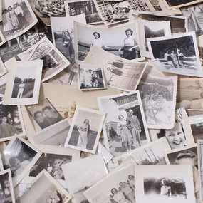 Assorted Vintage Photos textured wall artwork