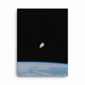 Astronaut in space - canvas canvas mural art