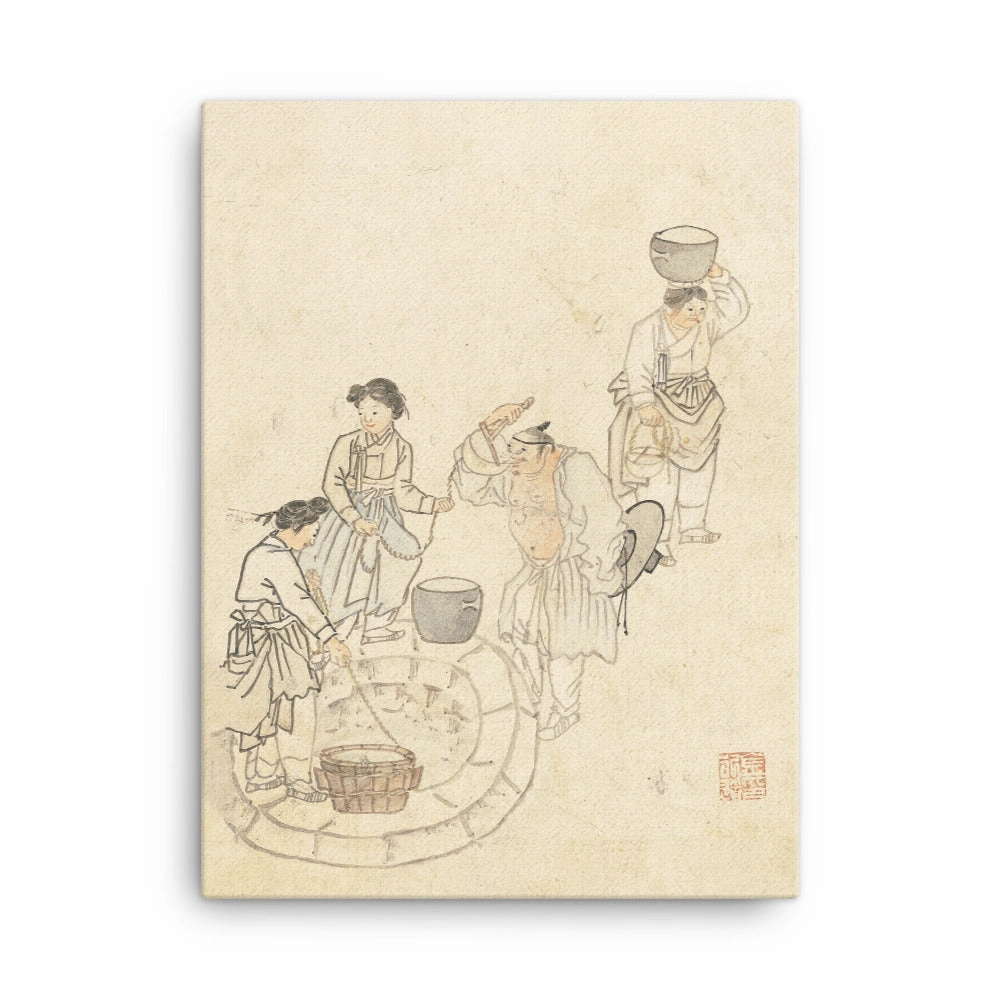 at the Source, Umulga, Kim Hong-do - Canvas canvas mural art