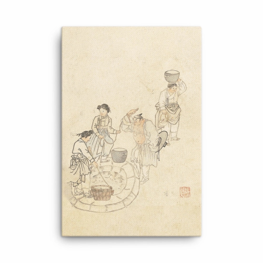 at the Source, Umulga, Kim Hong-do - Canvas
