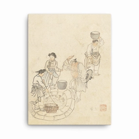 at the Source, Umulga, Kim Hong-do - Canvas canvas mural art
