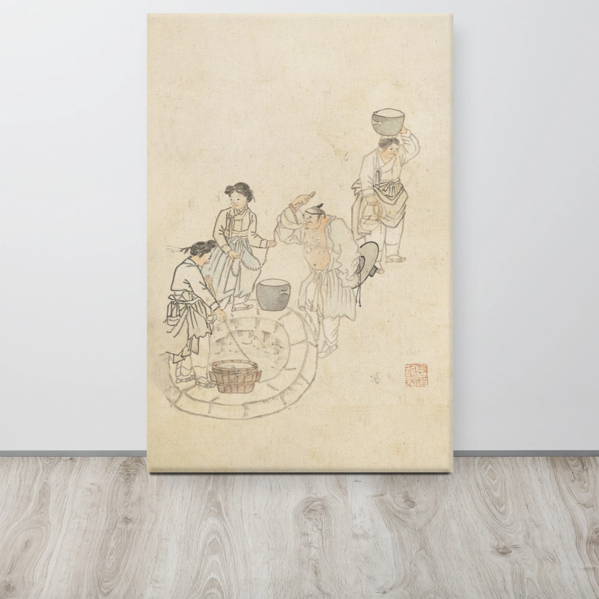 at the Source, Umulga, Kim Hong-do - Canvas