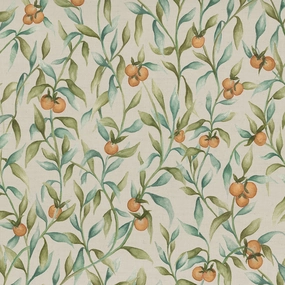 Aura Printed Cotton Fabric Moss elegant table cloth  