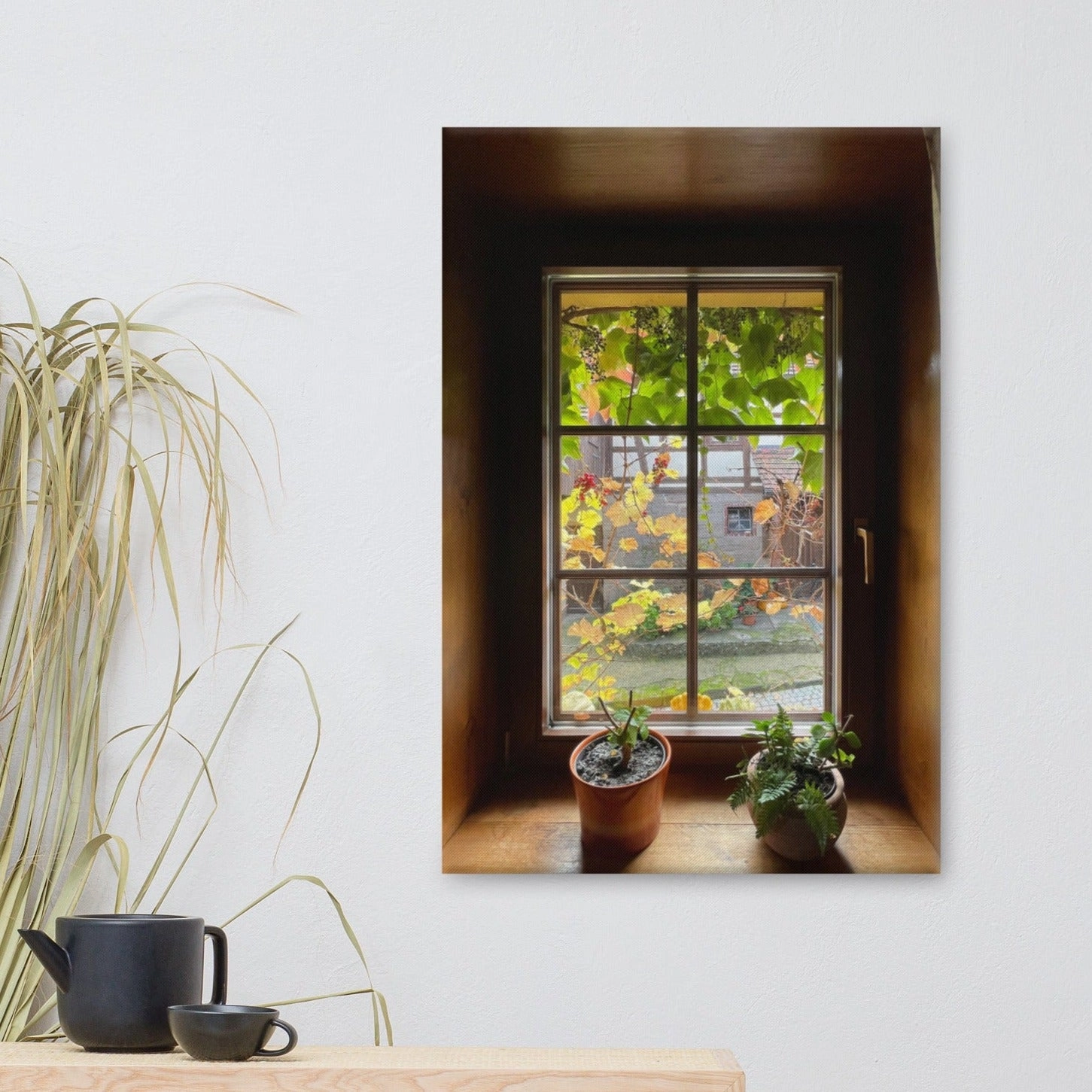 Autumn window Margersdorf - canvas