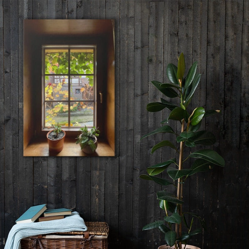 Autumn window Margersdorf - canvas