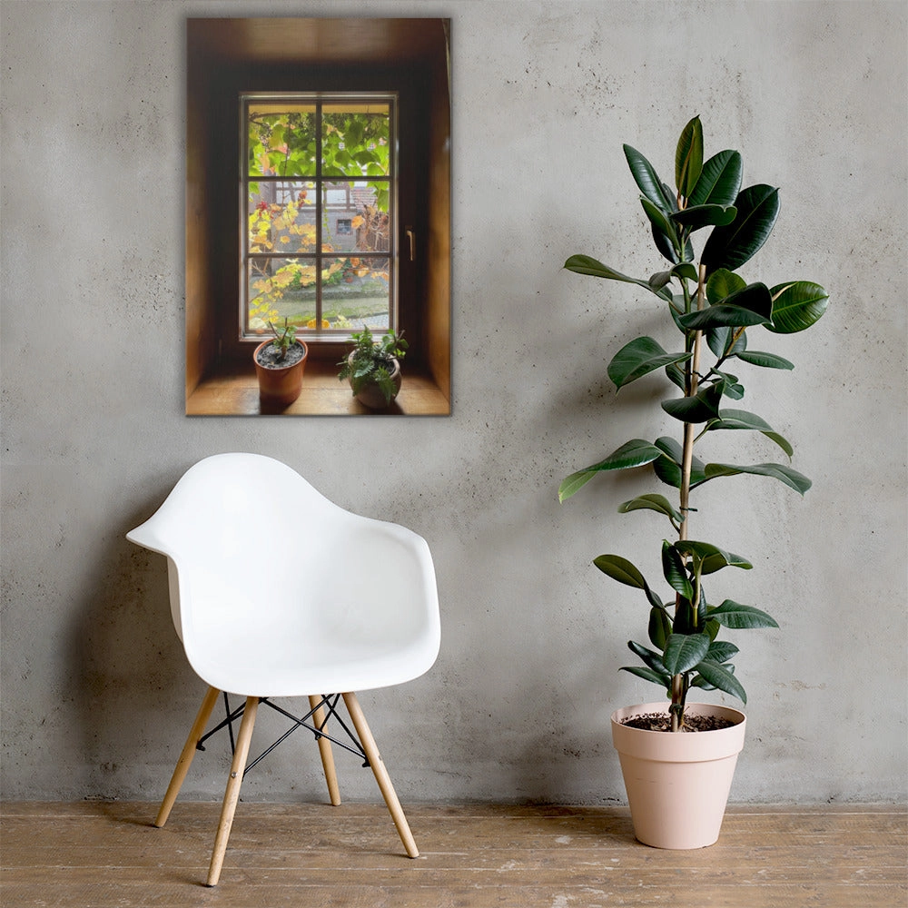 Autumn window Margersdorf - canvas