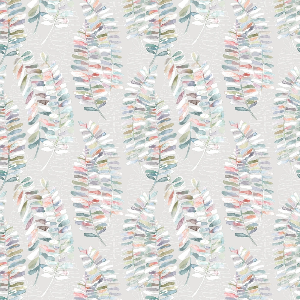 Azolla Printed Cotton Fabric (By The Metre) Cinnamon